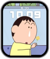 Apple Watch Face | Download Free | Crayon ShinChan Flower Boo | Applewatch Face