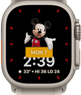 Apple Watch Face | Download Free | Mickey Mouse Black | Applewatch Face