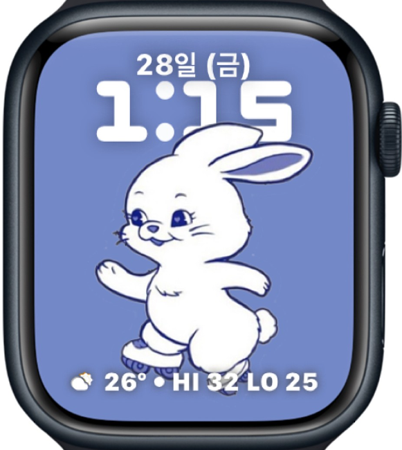 Apple Watch Face | Download Free | NewJeans Rabbit | Applewatch Face