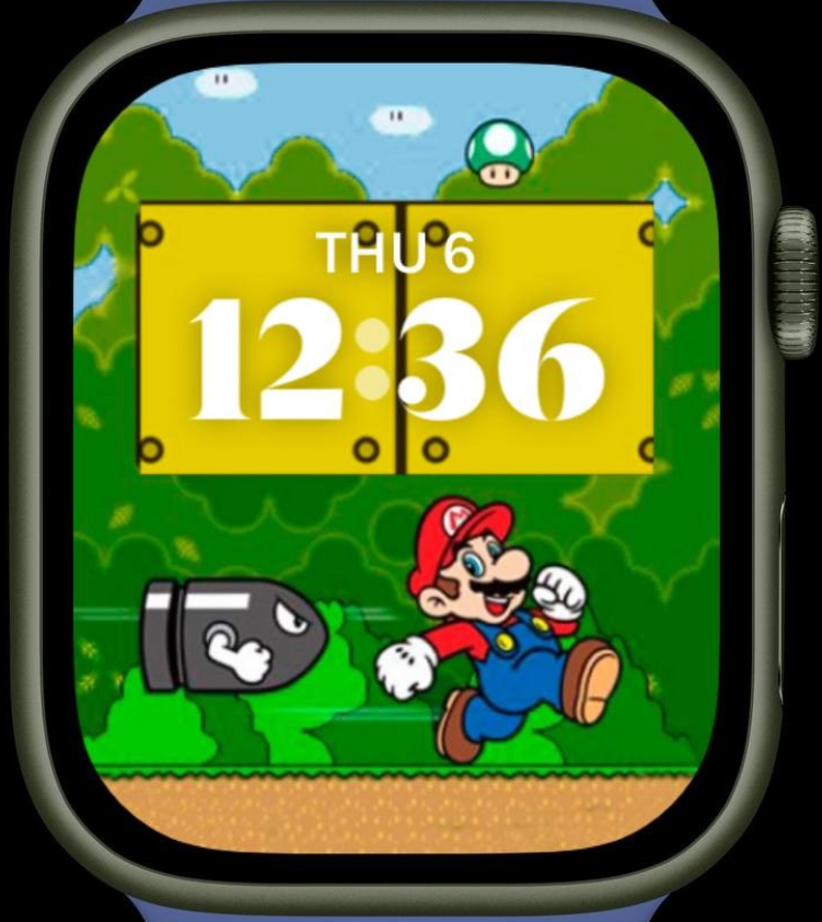Apple Watch Face | Download Free | Super Mario Mario(2) | Applewatch Face